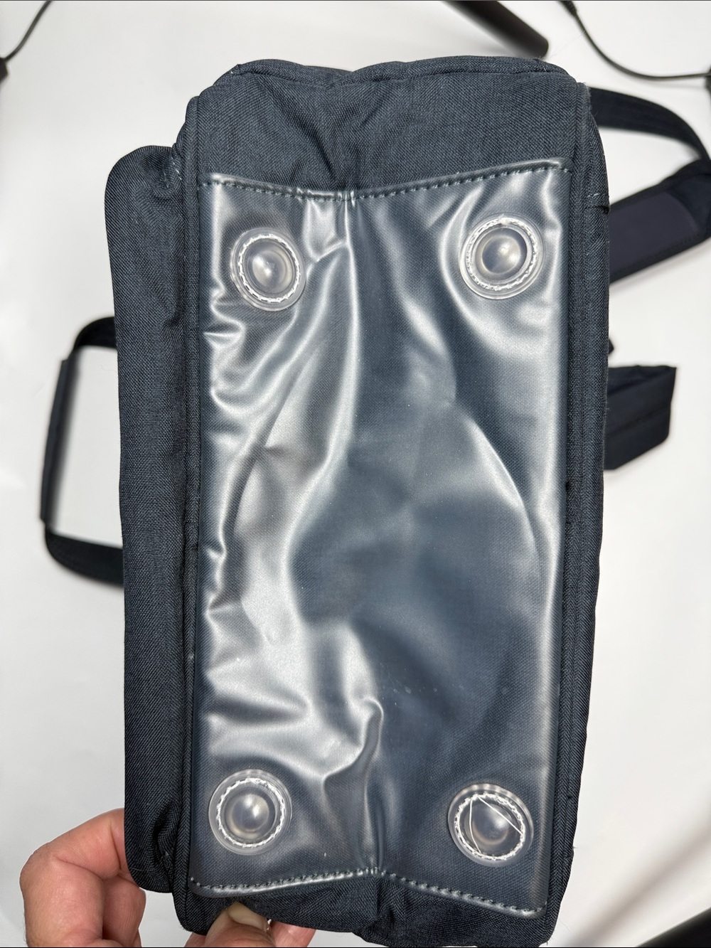 Lug Legacy Mini Puddle Jumper with Backpack Straps Crossbody in Navy - Picture 3 of 11